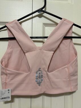 Free People Movement  Blush Pink Racerback Sports Bra with Tag. Size S
